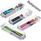 3 Pcs Clear Desktop Storage Boxes Six Colours | StorageOZ