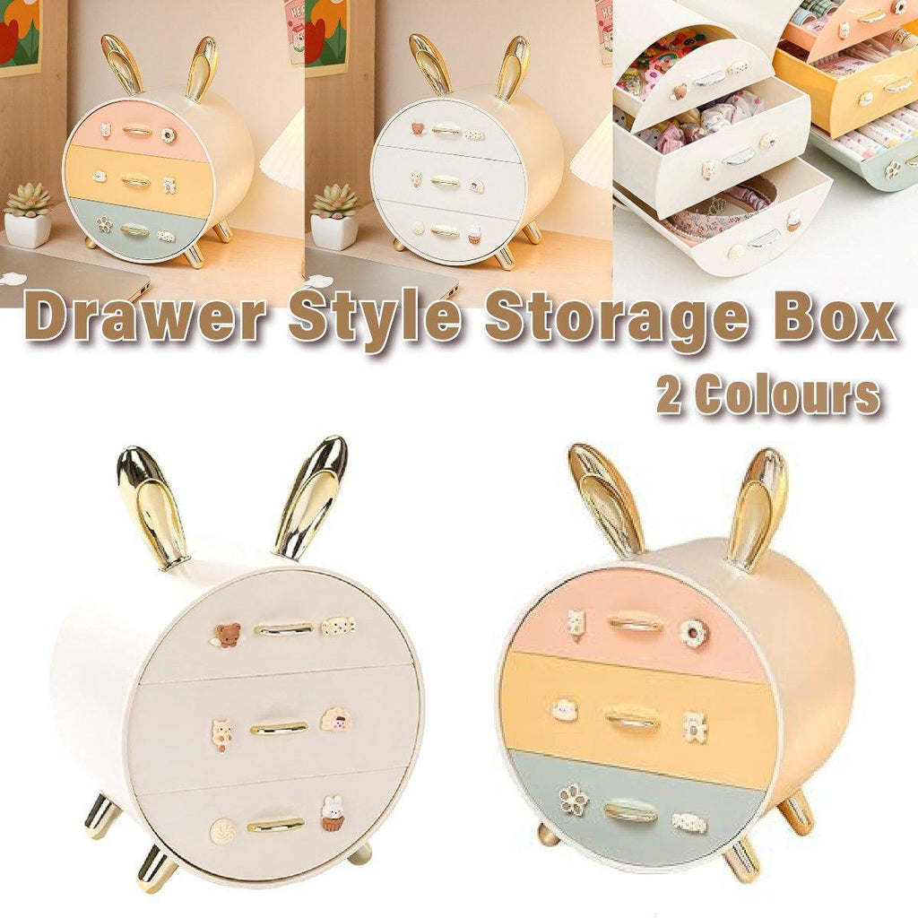 Round Multi Drawer Storage Box Two Colours | StorageOZ