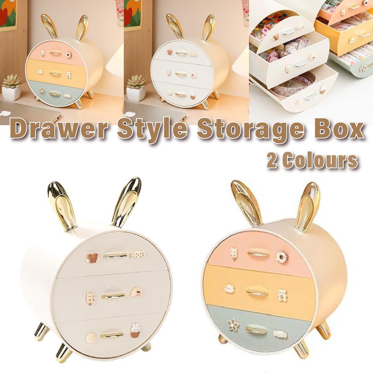 Round Multi Drawer Storage Box Two Colours | StorageOZ