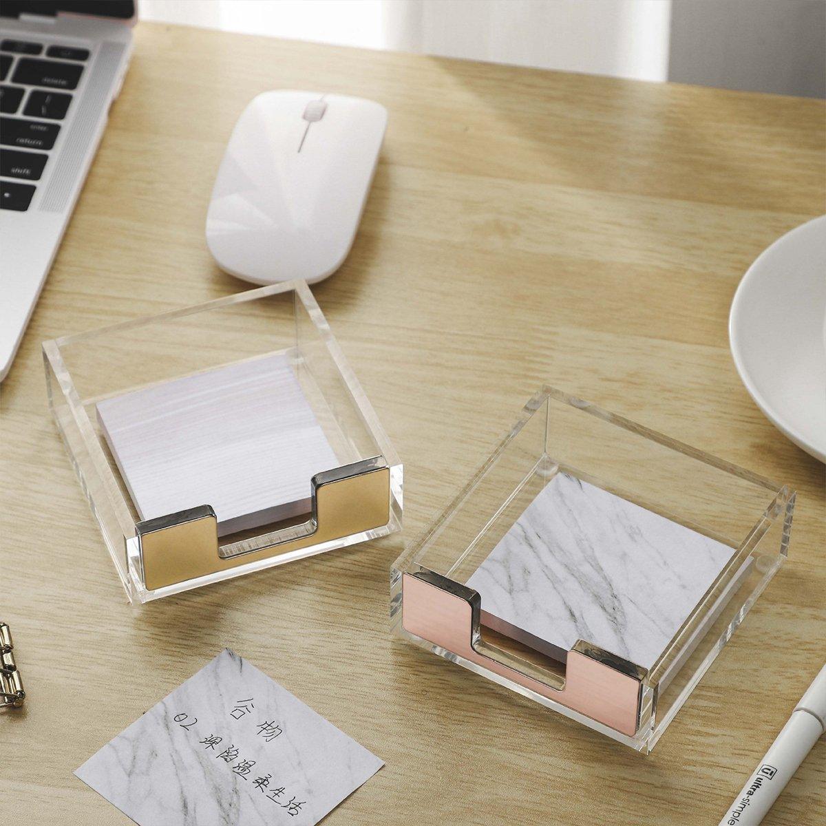 Sticky Note Desktop Box in Six Finishes Set | StorageOZ