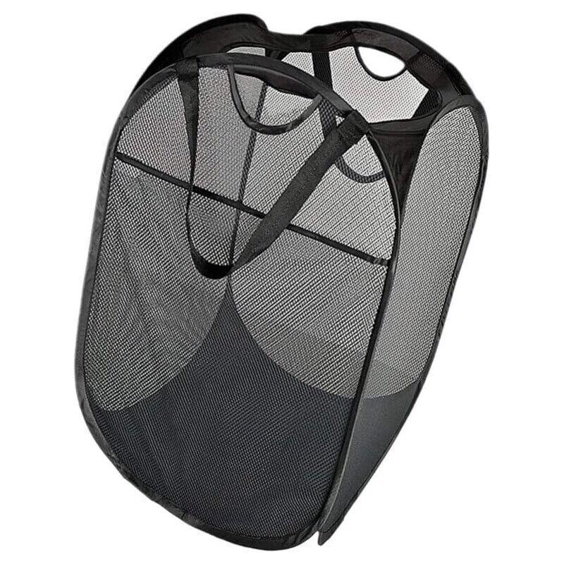 2 Pcs Foldable Mesh Laundry Hamper Basket | StorageOZ