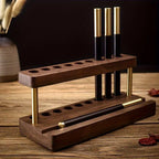 Wooden Desktop Organiser in Two Wood Tones | StorageOZ