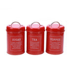 3 Pcs Sealed Kitchen Canister Jar Set Organiser | StorageOZ