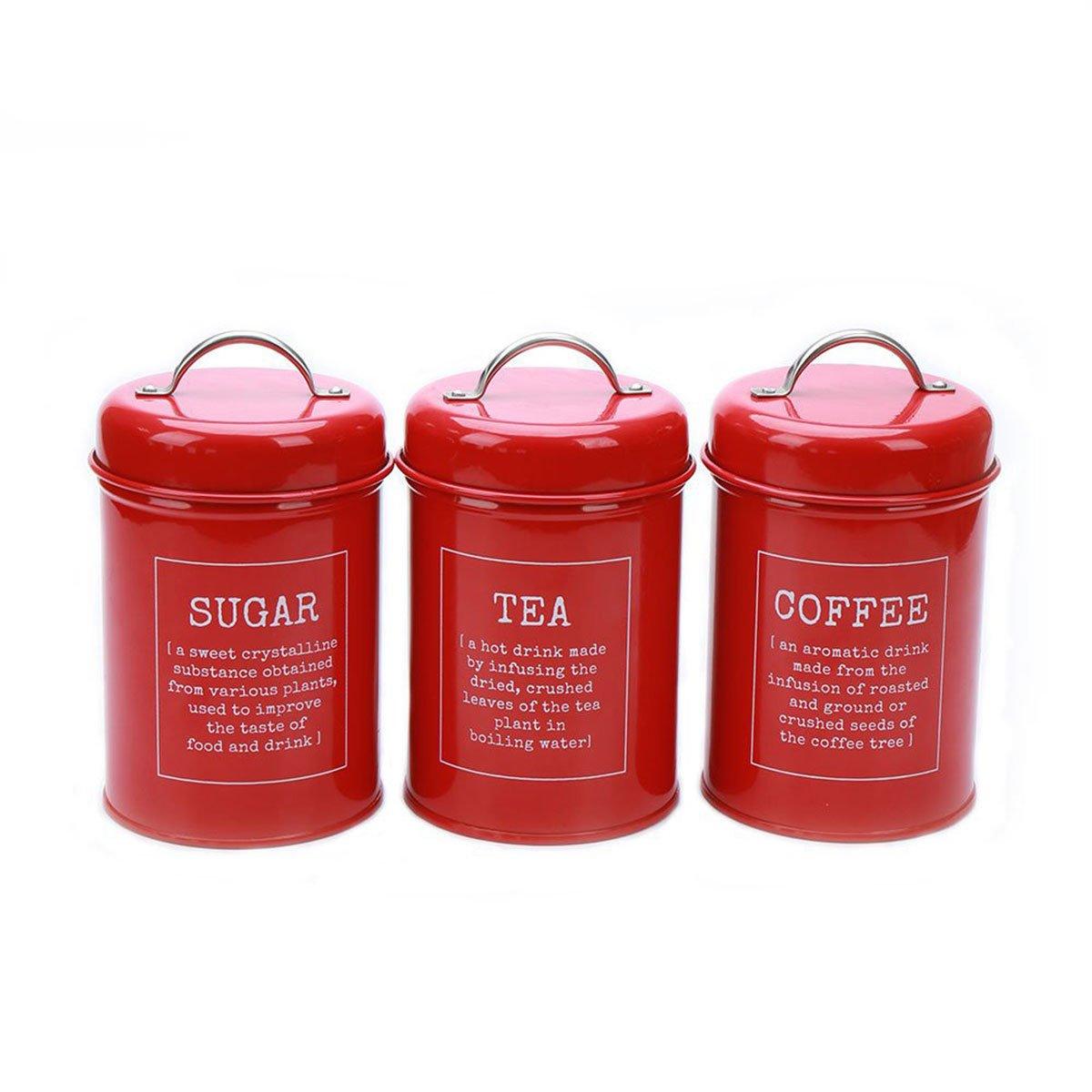 3 Pcs Sealed Kitchen Canister Jar Set Organiser | StorageOZ