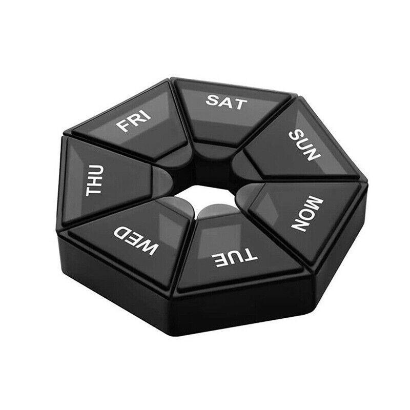 2 Pcs 7 Grid Pill Storage Boxes Eight Colours | StorageOZ
