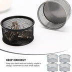 4 Pcs Metal Clip Storage Tubes Two Colours | StorageOZ