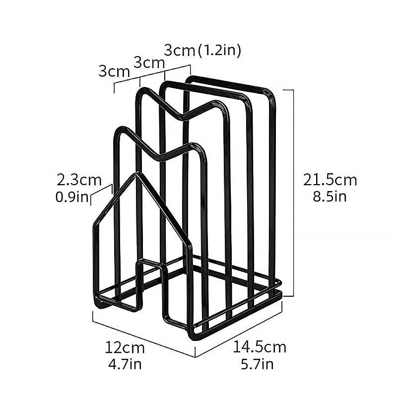Pot Lid Chopping Board Rack in Two Colours | StorageOZ