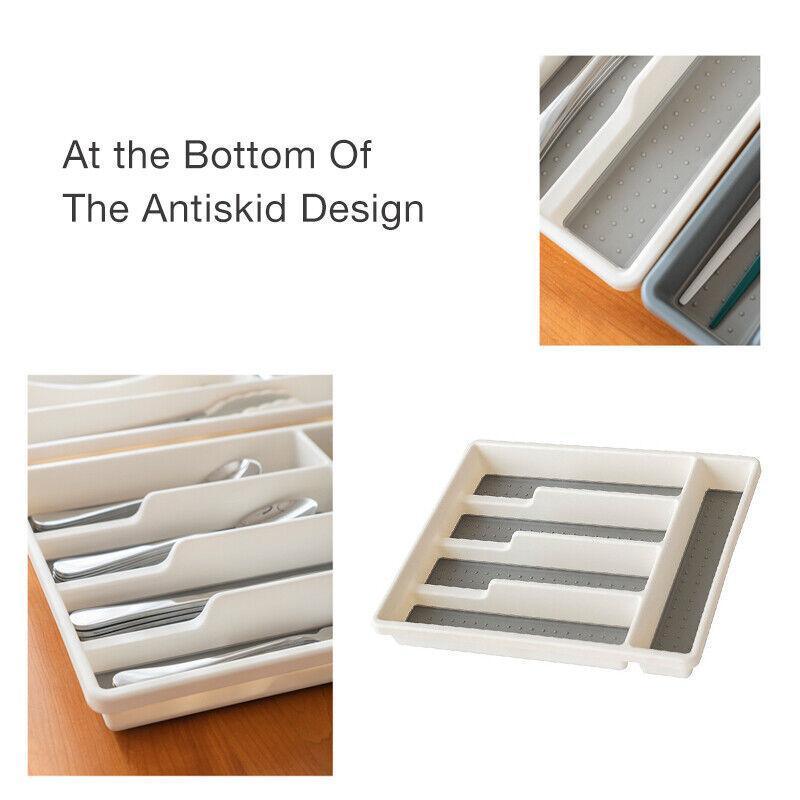 Kitchen Cutlery Drawer Tray in Two Colours | StorageOZ