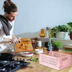 4 Pcs Stackable Storage Baskets Two Colours | StorageOZ