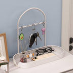 Entryway Key Hanger Rack in Black or White | StorageOZ
