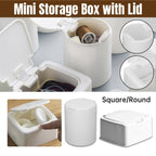Mini ABS Lidded Storage Box in Two Shapes | StorageOZ