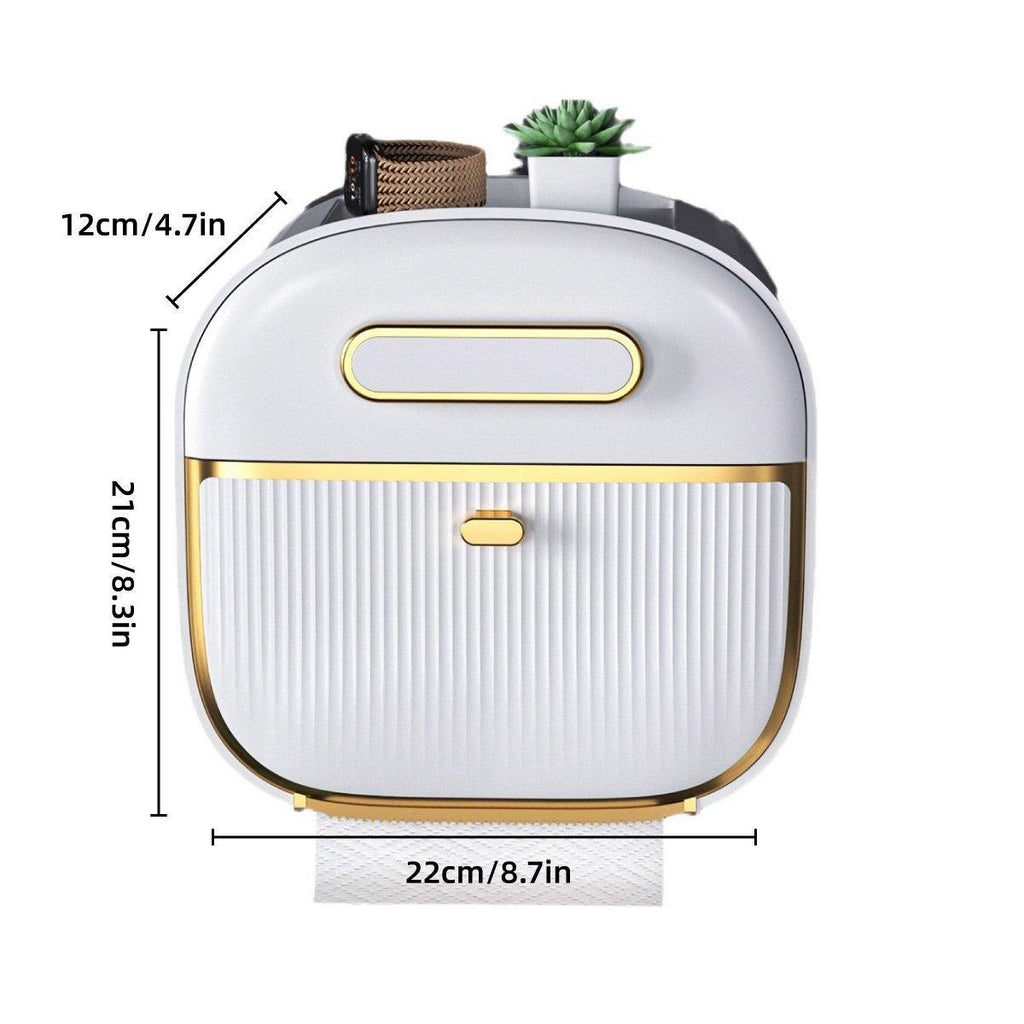 Wall Mounted Toilet Tissue Box Two Colours | StorageOZ
