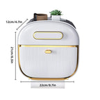 Wall Mounted Toilet Tissue Box Two Colours | StorageOZ