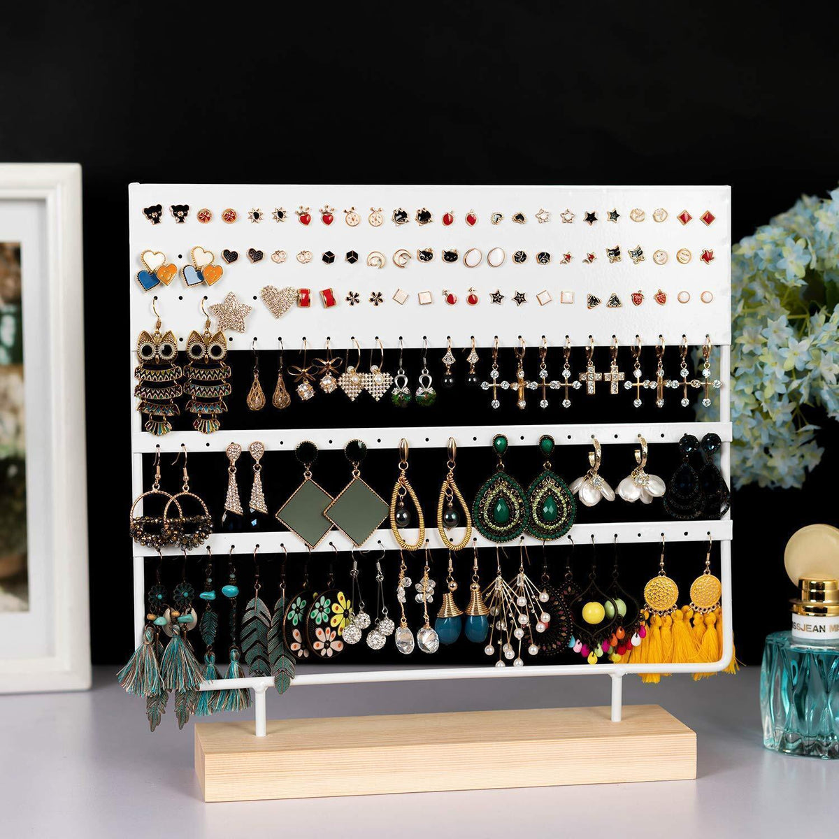 3 Tier 144 Hole Earring Stand Two Colours | StorageOZ