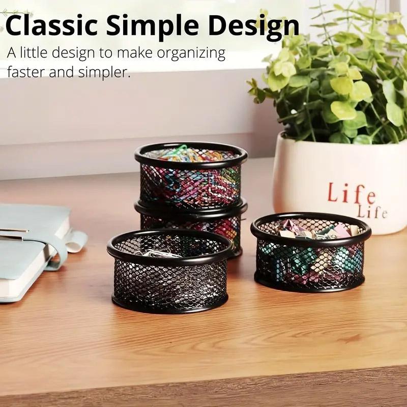 4 Pcs Metal Clip Storage Tubes Two Colours | StorageOZ