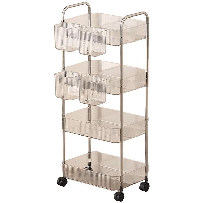 Mobile Acrylic Storage Rack 3 or 4 Tiers | StorageOZ
