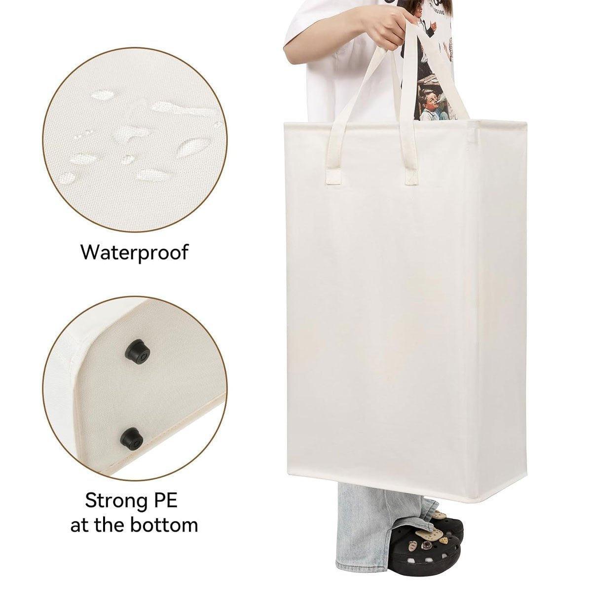 Slim Foldable Oxford Laundry Basket Four Colours | StorageOZ