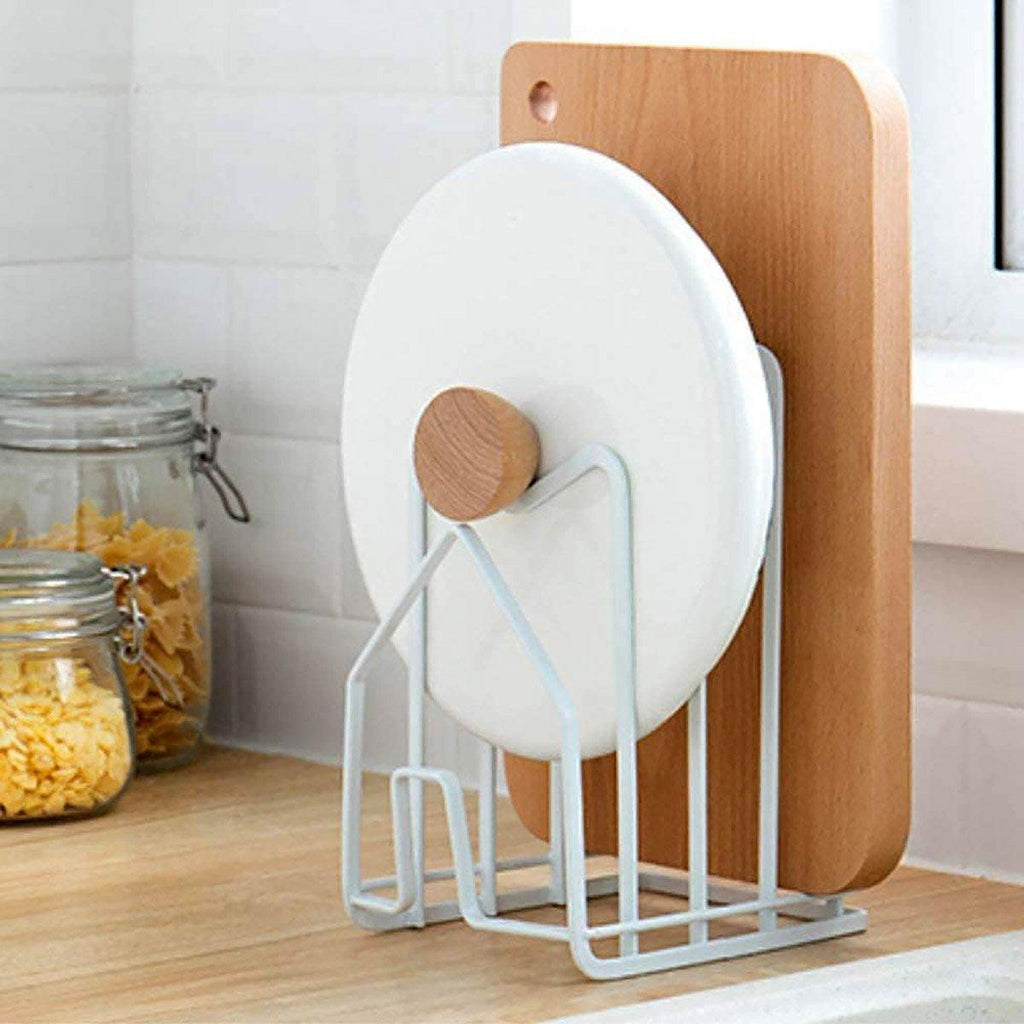 Pot Lid Chopping Board Rack in Two Colours | StorageOZ