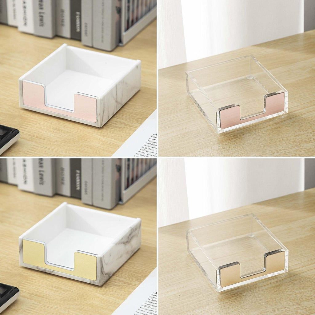 Sticky Note Desktop Box in Six Finishes Set | StorageOZ