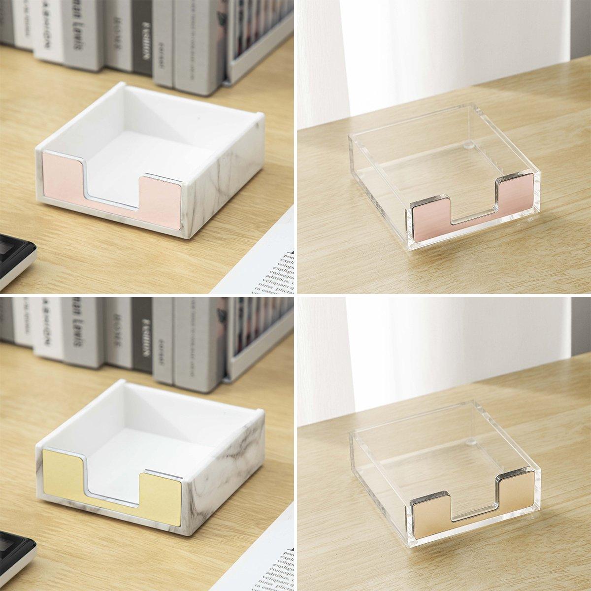 Sticky Note Desktop Box in Six Finishes Set | StorageOZ