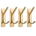 Stainless Steel Adhesive Hooks Gold or Silver | StorageOZ