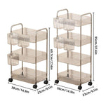 Mobile Acrylic Storage Rack 3 or 4 Tiers | StorageOZ