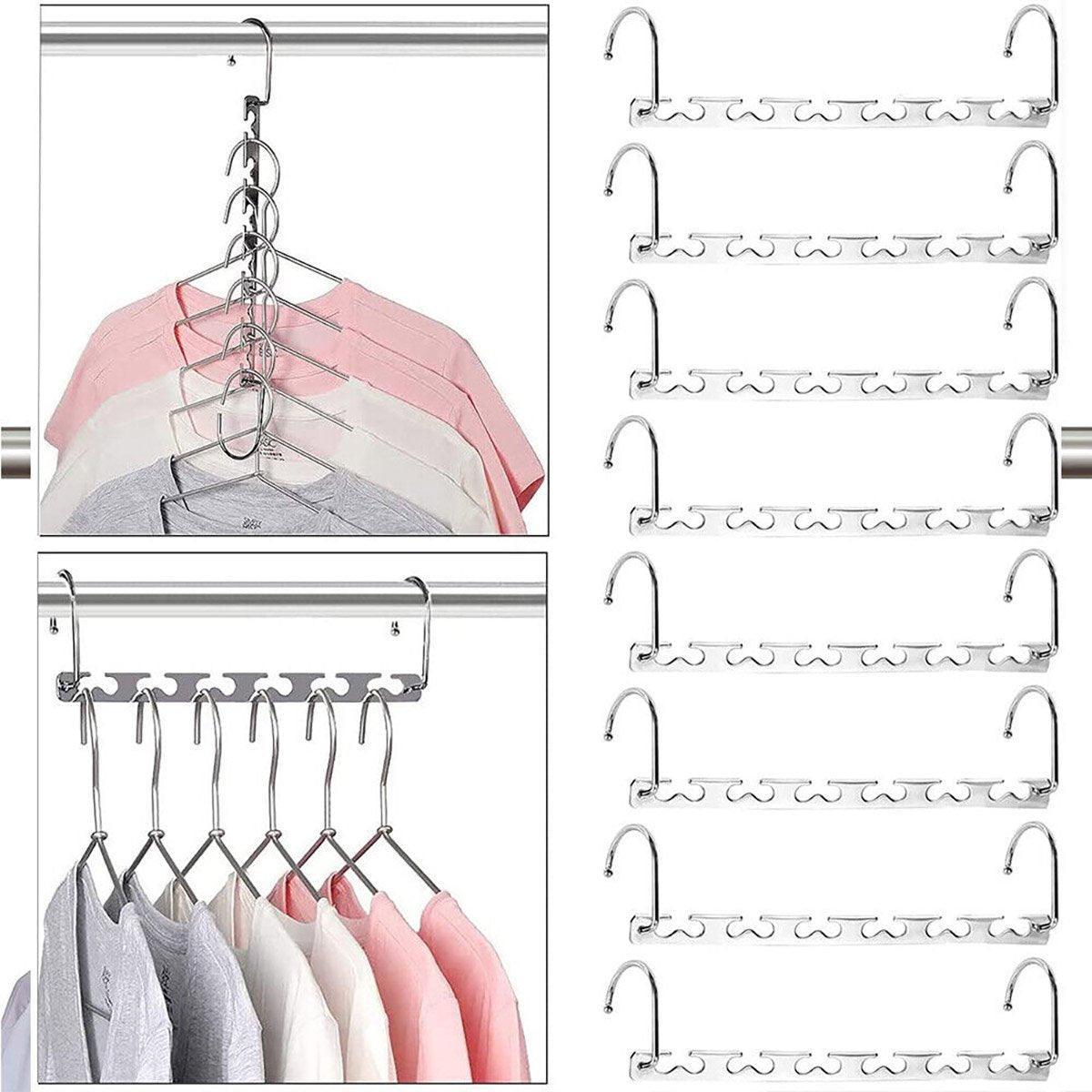 Metal Swivel Space Saving Hangers Four Packs | StorageOZ