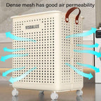 Folding Ventilated Laundry Basket Hamper | StorageOZ