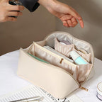 Wired Opening PU Travel Makeup Bag Two Colours | StorageOZ