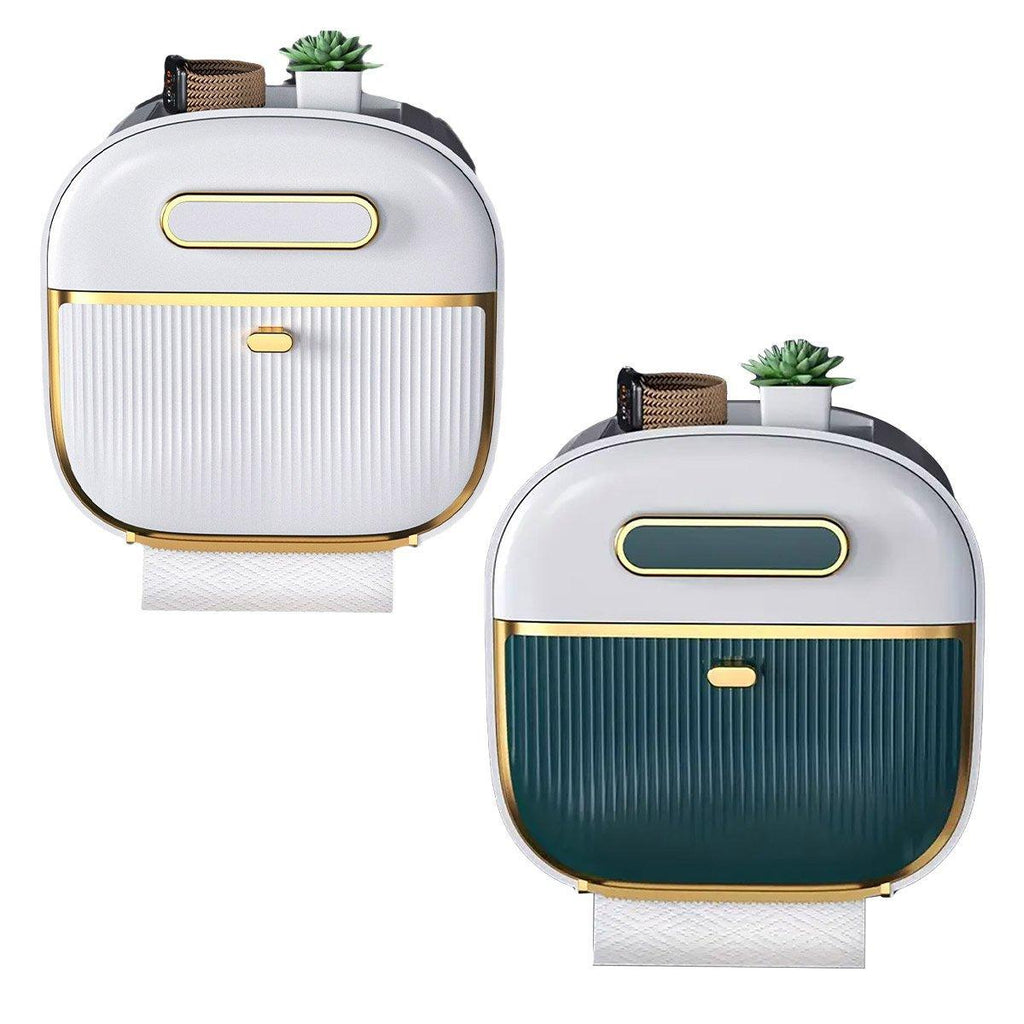 Wall Mounted Toilet Tissue Box Two Colours | StorageOZ