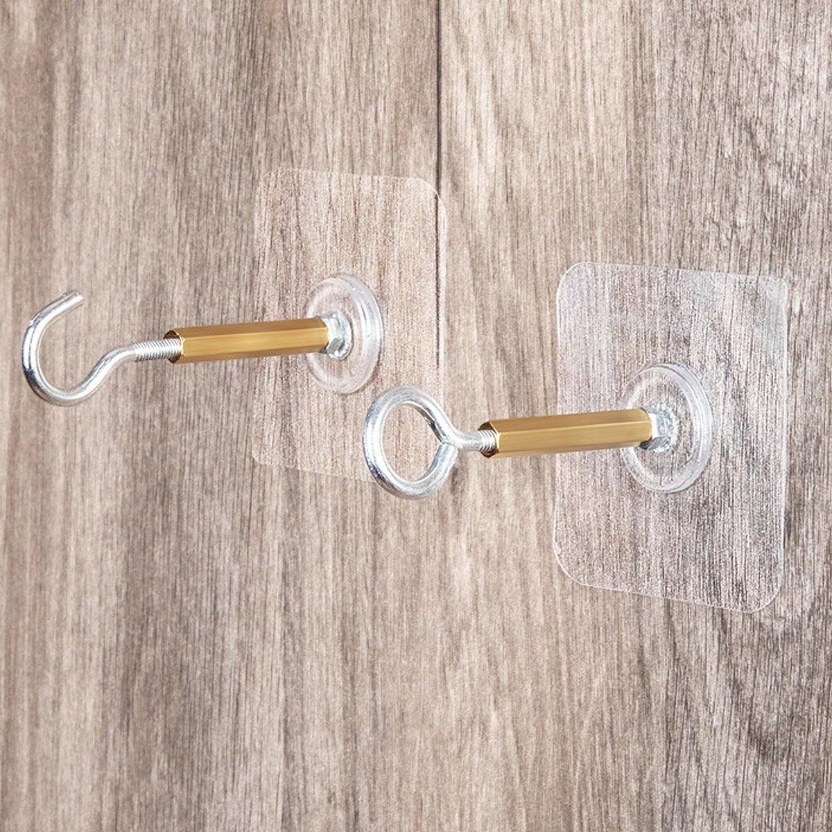 12 Pcs Stainless Steel Adhesive Wall Hooks | StorageOZ