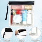 10 Pcs EVA Frosted Zipper Pouches Two Colours | StorageOZ