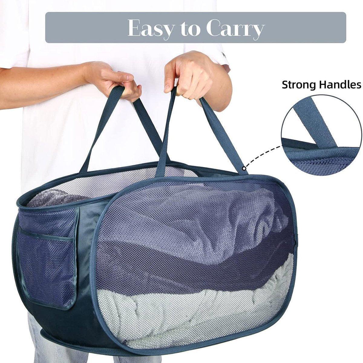 Foldable Mesh Laundry Basket in Six Colours | StorageOZ