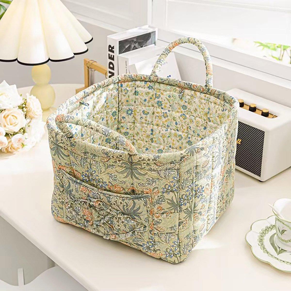 Floral Fabric Storage Basket in Six Prints | StorageOZ