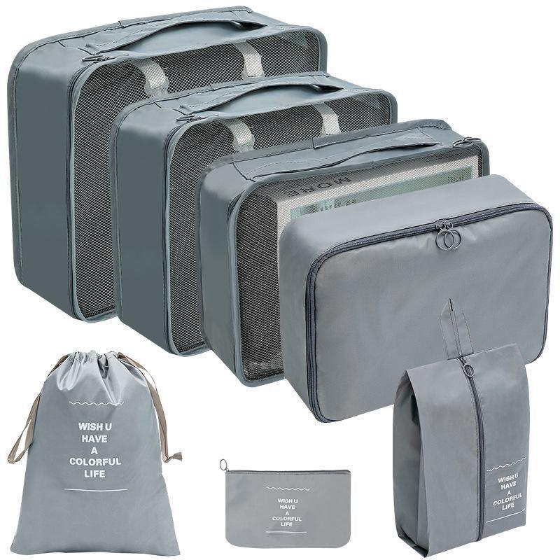 7 Pcs Oxford Packing Cube Set Six Colours | StorageOZ