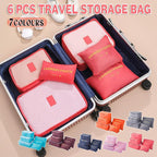 6 Pcs Luggage Organiser Set Seven Colours | StorageOZ