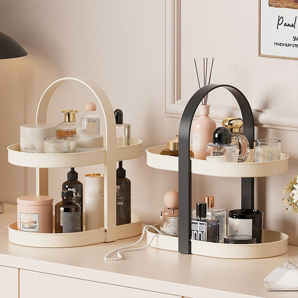 Two Tier Desktop Beauty Storage Rack Two Colours | StorageOZ