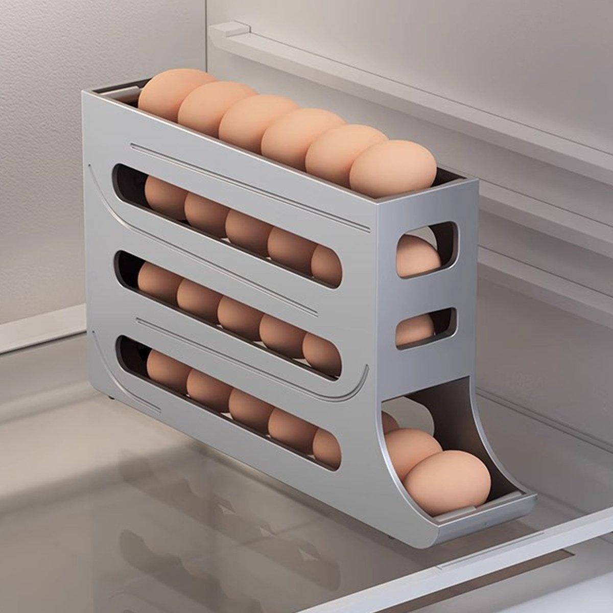 Scrolling Fridge Egg Rack Holder Organiser | StorageOZ