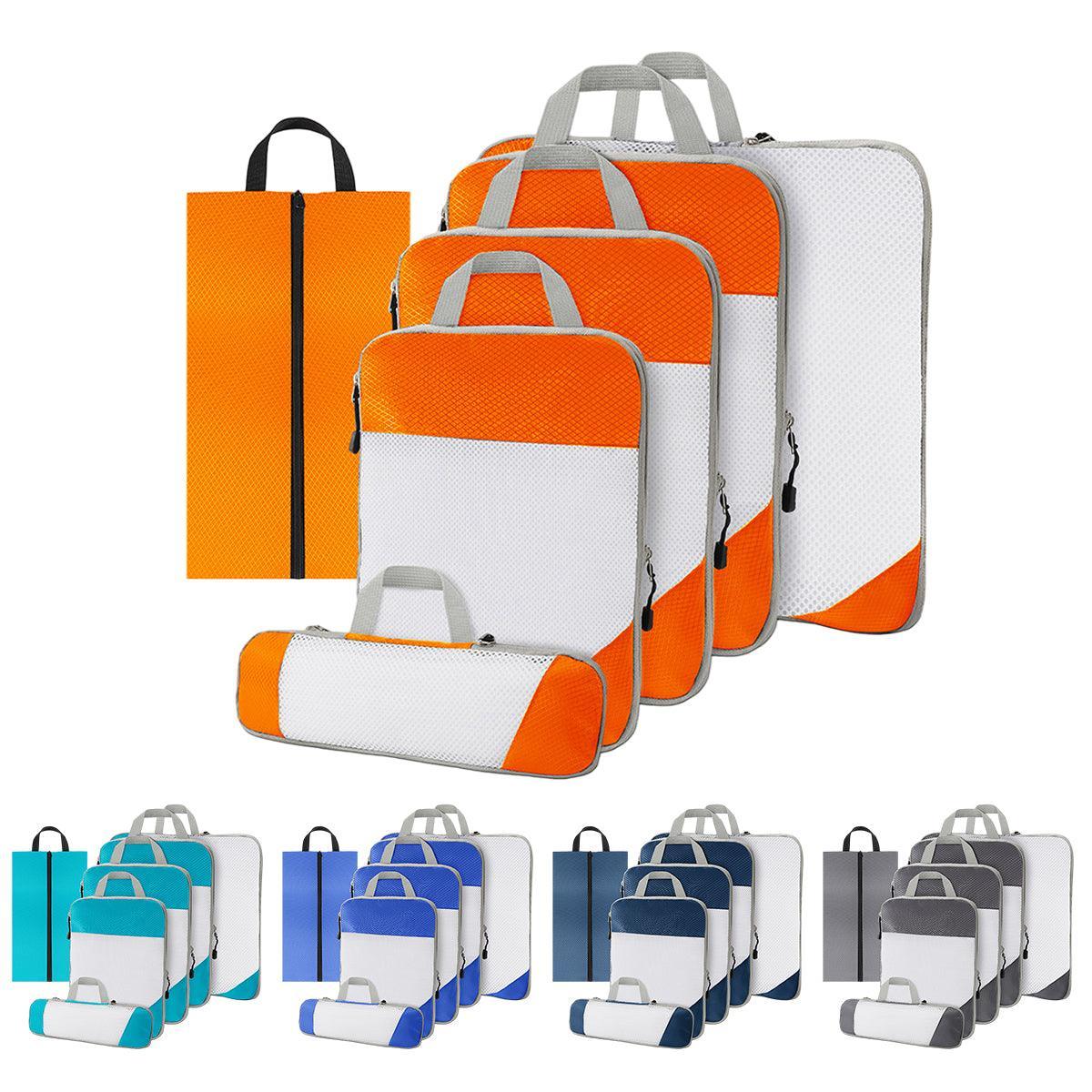 6 Pcs Mesh Travel Storage Bags Five Colours | StorageOZ