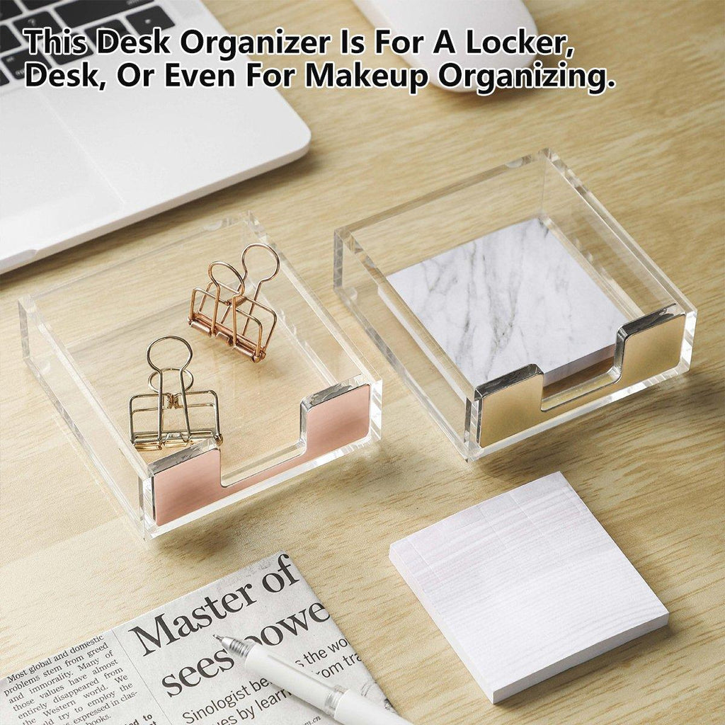 Sticky Note Desktop Box in Six Finishes Set | StorageOZ
