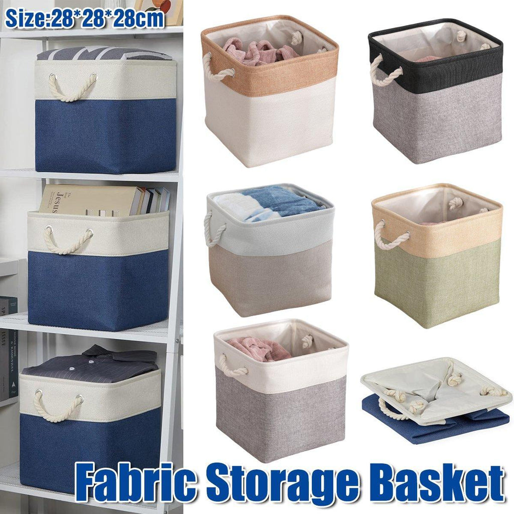 Foldable Linen Laundry Basket Six Colour Pairs | StorageOZ