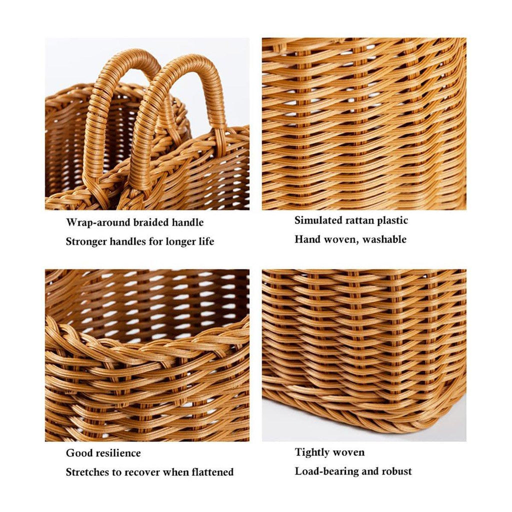 Rattan Style Hanging Basket in Two Sizes | StorageOZ