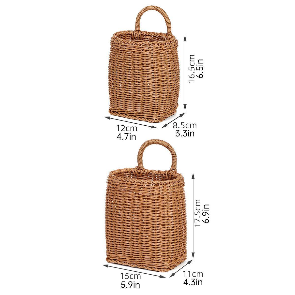 Rattan Style Hanging Basket in Two Sizes | StorageOZ