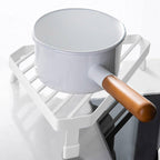 Metal Triangle Corner Kitchen Shelf Two Colours | StorageOZ