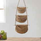 3 Layer Cotton Rope Wall Basket Two Colours | StorageOZ