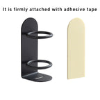 2pcs Iron Wall Mounted Toothbrush Holder No Punch Bathroom Storage Shelf Rack
