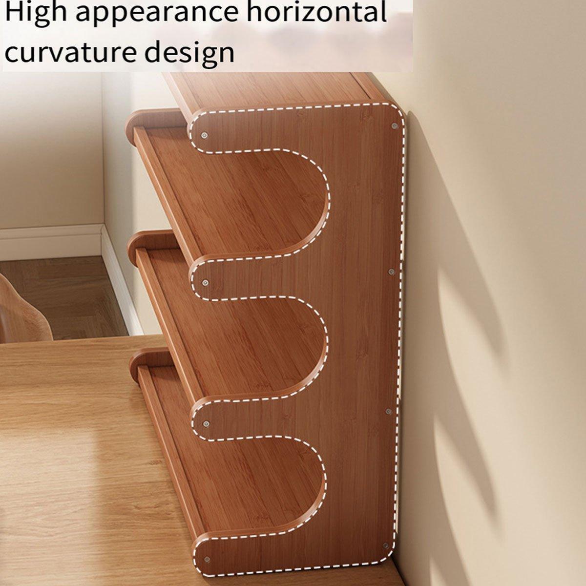 4 Tier Bamboo Cup Storage Rack for Counter | StorageOZ