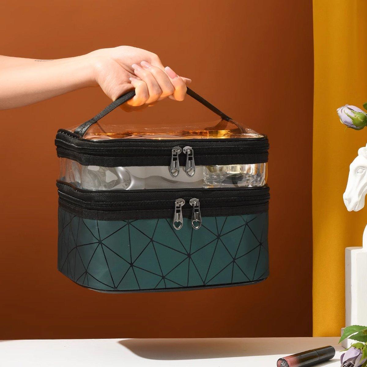 Double Layer Travel Makeup Bag Six Colours | StorageOZ