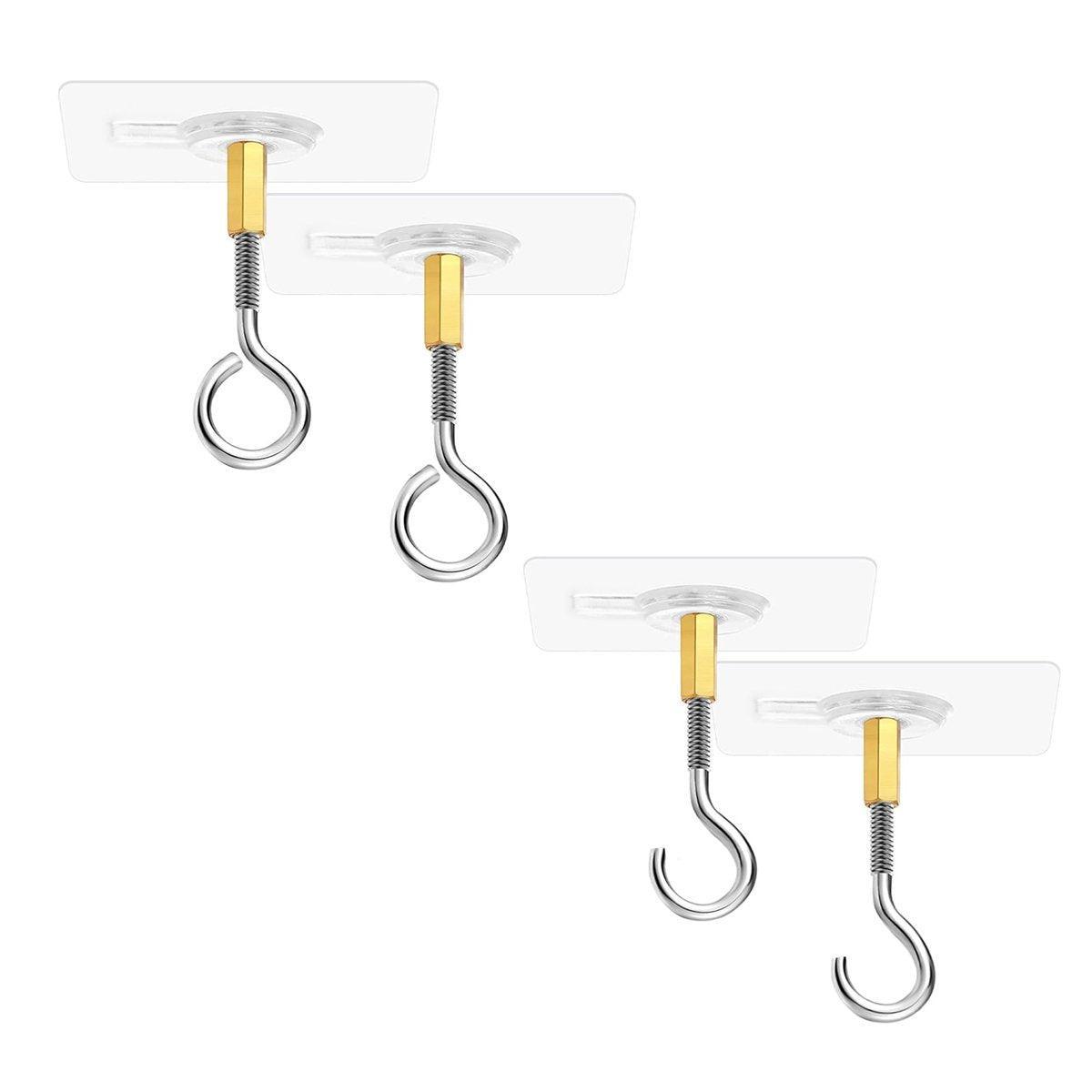 12 Pcs Stainless Steel Adhesive Wall Hooks | StorageOZ