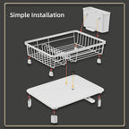 Kitchen Sink Dish Rack with Tray Two Colours | StorageOZ